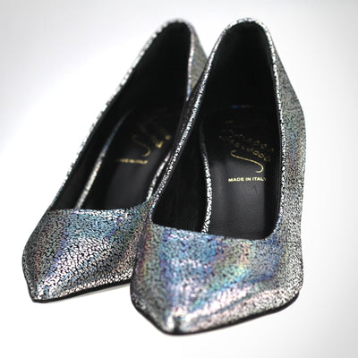 Vivienne Westwood Iridescent Silver High Heels.