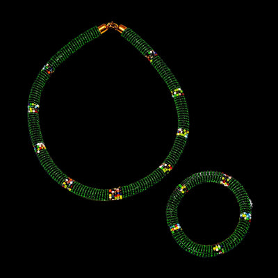 Masai Necklace & Bracelet.