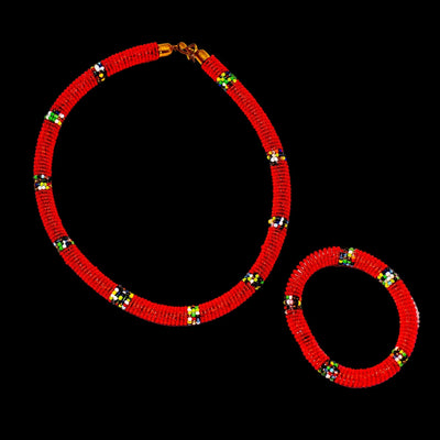 Masai Necklace & Bracelet.
