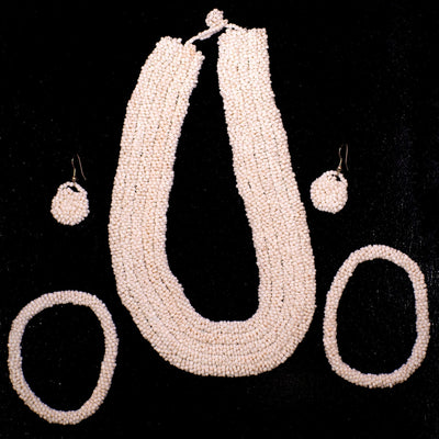 Rwandan Bead Jewelry Set.