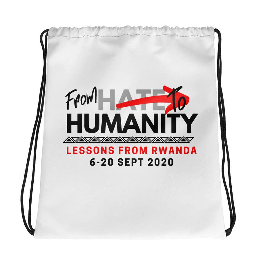 Hate to Humanity Drawstring bag.